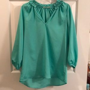 Teal blouse